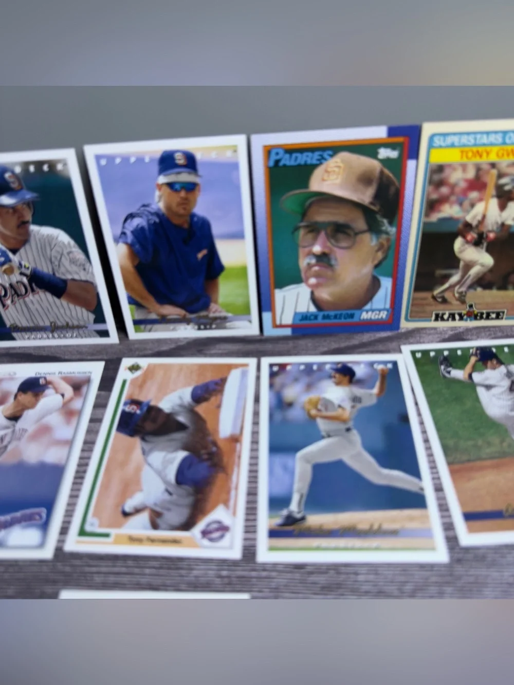 San Diego Padres Baseball Card Lot (13) Tony Gwynn Benes Jackson Upper Deck